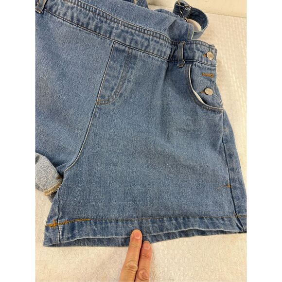Sans Souci denim Short overalls large rn#96652 - Picture 7 of 7